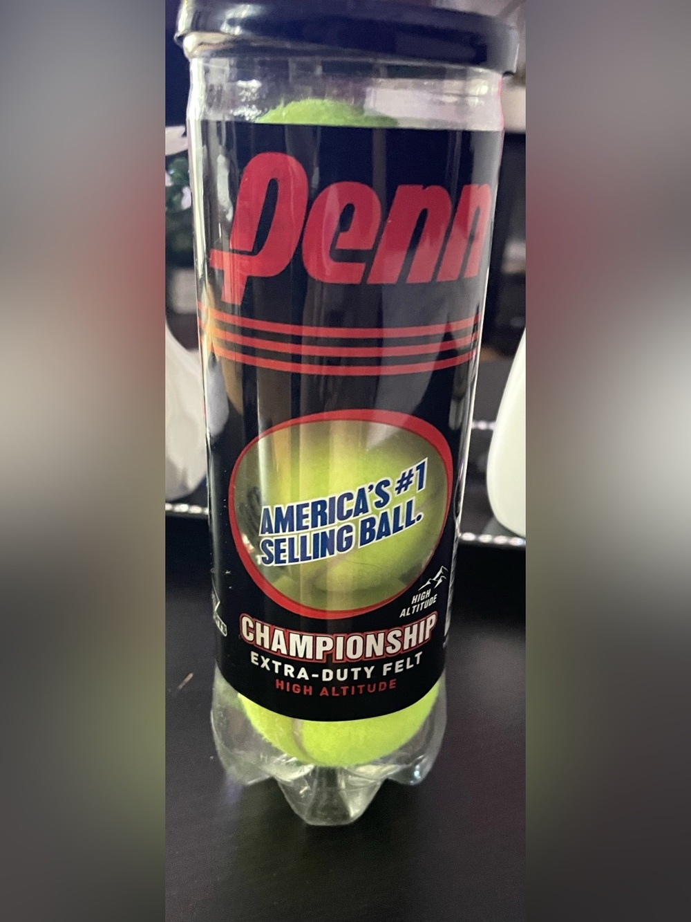 Penn Championship Extra-Duty Felt Tennis Balls - Yellow (3 Pack)